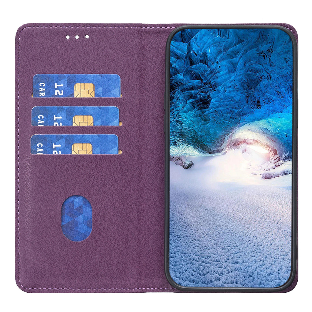 BINFEN COLOR BF18 For Samsung Galaxy A22 4G (EU Version) Phone Case with Card Holder PU Leather Stand Flip Cover BINFEN COLOR BF18 For Samsung Galaxy A22 4G (EU Version) Phone Case with Card Holder PU Leather Stand Flip Cover
